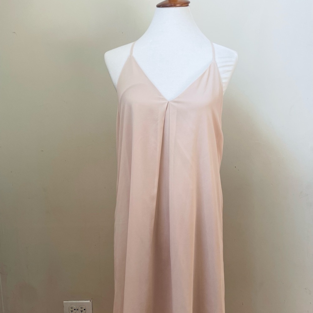 Alice + Olivia Pink Nude Fiera Silk Dress